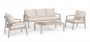 Bizzotto Elna Σετ Σαλόνι Εξωτερικού Χώρου Γκρι 173x73,5x75,3