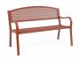 Bizzotto Lizette Παγκάκι Εξωτερικού Χώρου Κοραλί 123x55x84