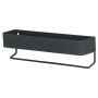 Sealskin BRIX Ράφι/Κρεμάστρα Τοίχου Μεταλλική Small 35x8x10 I Black