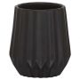 Sealskin ARTE Ποτήρι Οδοντόβουρτσας Πορσελάνινο Φ9,1x10 I Black