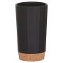 Sealskin CORK Ποτήρι Οδοντόβουρτσας Πορσελάνινο Φ7,1x125 I Black