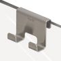 Sealskin Tiger Caddy Άγκιστρο Διπλό 6-8 Mm Brushed Stainless Steel 1401230946