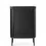 Brabantia BO Καλάθι Απλύτων Μεταλλικό 90 Lt. I Matt Black