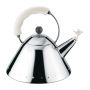 Alessi KETTLE Βραστήρας Ανοξείδωτος 2Lt. Με Λευκό Χερούλι