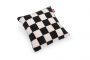 Fatboy Square Teddy Chess Μαξιλάρι Υφασμάτινο 50x50 I Black Ecru 