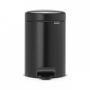 Brabantia NEWICON Χαρτοδοχείο Μπάνιου Μεταλλικό 3 Lt. I Matt Black