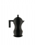 Alessi PULCINA Καφετιέρα Espresso Αλουμινίου 0,30Lt/6 Φλυτζάνια I Black