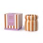 Paddywax CABANA Φυτικό Κερί 184 gr Σε Ριγέ Κεραμικό δοχείο I Sienna Sunset