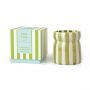 Paddywax CABANA Φυτικό Κερί 184 gr Σε Ριγέ Κεραμικό δοχείο I Bora Bora 