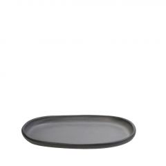 Espiel Canyon Πιάτο Φρούτου Οβάλ Stoneware Γκρι Σκούρο 21x13,5x2 Εκ. Κωδικός: GMT401K2