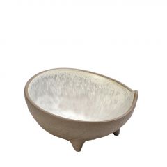 Espiel Spirit Μπωλ Με Πόδι Stoneware Μπεζ Ø18x10 Εκ. Κωδικός: NIC711K1