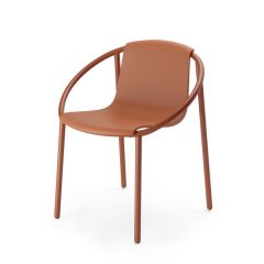 Umbra Καρέκλα Πλαστική/Μεταλλική Κεραμιδί Ringo 55x64x74