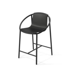 Umbra Καρέκλα Μπαρ Πλαστική/Μεταλλική Μαύρη Ringo 64x58x90