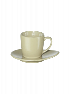 Asa Selection CUBA Φλυτζάνι Espresso Με Πιατάκι Stoneware 60 ml - Panna