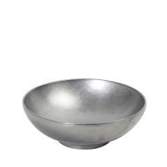 Espiel Snow Grey Βαθύ Πιάτο Φαγητού Ανοξείδωτο Ασημί 22x22x7,2 Εκ. Κωδικός: FEV120