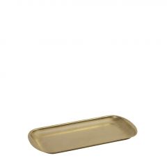 Espiel Snow Gold Πιατέλα Σερβιρίσματος Ανοξείδωτη Χρυσή 27x15x1,5 Εκ. Κωδικός: FEV207