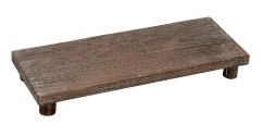 ESPIEL ΠΛΑΤΩ ΞΥΛΙΝΟ ΣΚΟΥΡΟ ΚΑΦΕ 48X18X5 ΚΩΔΙΚΟΣ: XYP305