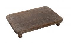 ESPIEL ΠΛΑΤΩ ΞΥΛΙΝΟ ΣΚΟΥΡΟ ΚΑΦΕ 33,5X23X5,7 ΚΩΔΙΚΟΣ: XYP323