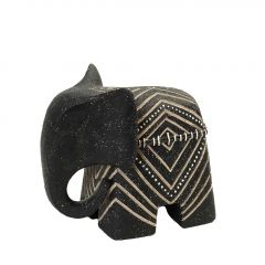 Espiel Ελέφαντας Polyresin Μαύρος 26,5x15x23 Εκ. Κωδικός: BOD105