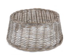 Zaros Κάλυμμα Βάσης Δέντρου Rattan/Kubu Γκρι/Λευκό 60 Εκ. CF971