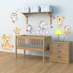 Ango Cute Animals Αυτοκόλλητα Τοίχου Xl 18304