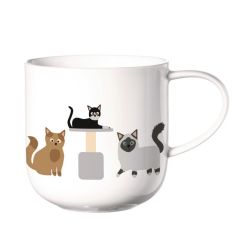 Asa Selection COPPA CATS & DOGS Κούπα Πορσελάνινη Λευκή 400 ml