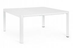 Bizzotto Kiplin Επεκτεινόμενο Τραπέζι Εξωτερικού Χώρου Λευκό 149x97-149x77,5