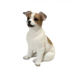 Espiel Σκύλος Jack Russell Terrier Polyresin Λευκός 12,5x18,5x25 Εκ. Κωδικός: KUL202