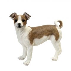 Espiel Σκύλος Jack Russell Terrier Polyresin Λευκός/Καφέ 41,5x21x36,3 Εκ. Κωδικός: KUL205