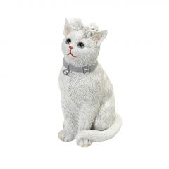 Espiel Γάτα Polyresin Λευκή 8x6,8x14,3 Εκ. Κωδικός: BOD111