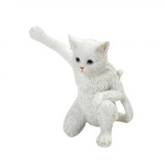Espiel Γάτα Polyresin Λευκή 11,3x9,2x12,6 Εκ. Κωδικός: BOD115