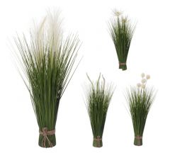 Zaros Τεχνητά Φύλλα Grass Πράσινα 4 Σχέδια 60 Εκ. FL055