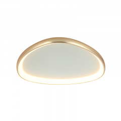 Zambelis Lights Πλαφονιέρα Led Αλουμινίου Χρυσή Ματ Ø80 23091 - Dimmable