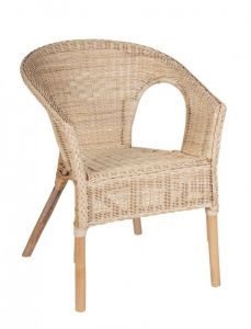 Bizzotto Alliss Πολυθρόνα Εξωτερικού Χώρου Ρατάν Natural 58x61x74