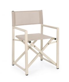 Bizzotto Taylor Καρέκλα Σκηνοθέτη Αλουμινίου Ιβουάρ 56x48x86