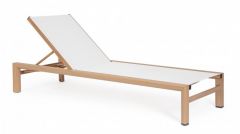 Bizzotto Skipper Ξαπλώστρα Αλουμινίου Natural 74x200x98