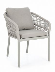 Bizzotto Galdana Καρέκλα Εξωτερικού Χώρου Γκρι 62x66x88