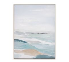 Zaros Πίνακας "Θάλασσα" Mdf Λευκός/Γαλάζιος 76x100 Εκ. PI353