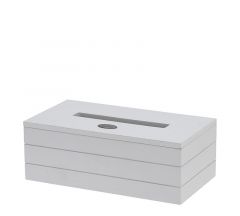 Zaros Κουτί Για Χαρτομάντηλα MDF Λευκό 25x13,5x9 Εκ. KZ289