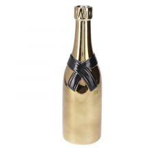 Zaros Βάζο "Champagne" Από Δολομίτη Χρυσό 11,5x39 Εκ. HE608