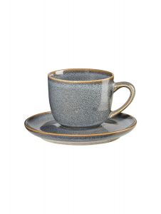 Asa Selection SAISONS Φλυτζάνι Espresso Με Πιατάκι Stoneware 90 ml - Denim