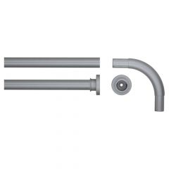 Sealskin 90X90 Ø 28 Mm Mat Aluminum Βραχίονας Μπάνιου Γωνιακός 