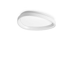 Ideal Lux Πλαφονιέρα Led Μεταλλική Λευκή Ø42,5 23W 3000 Lumen 3000K Gemini Pl