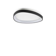 Ideal Lux Πλαφονιέρα Led Μεταλλική Μαύρη Ø42,5 23W 3000 Lumen 3000K Gemini Pl