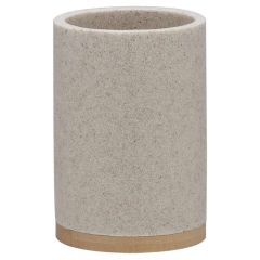 Sealskin GRACE Ποτήρι Οδοντόβουρτσας Polyresin Φ7,3x10,6 I Sand