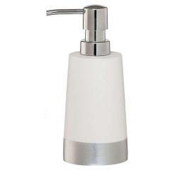 Sealskin GLOSSY Δοχείο Κρεμοσάπουνου Polyresin 250 ml I Silver