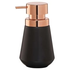 Sealskin CONICAL Δοχείο Κρεμοσάπουνου Πορσελάνινο 400 ml I Black