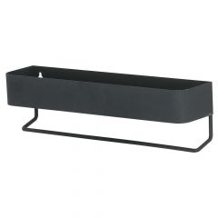 Sealskin BRIX Ράφι/Κρεμάστρα Τοίχου Μεταλλική Small 35x8x10 I Black