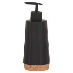 Sealskin CORK Δοχείο Κρεμοσάπουνου Πορσελάνινο 350 ml I Black