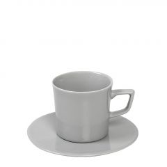 Espiel Light Grey Essentials Φλυτζάνι Espresso Με Πιατάκι 100 ml 11x7 Κωδικός:OWA105K6